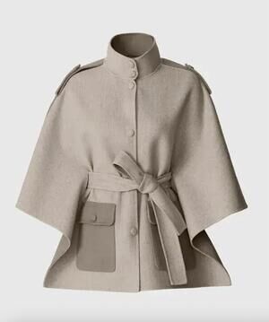 NEW MACKAGE women's ladies wool cape in taupemix